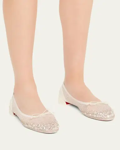Christian Louboutin Sweetie Jane Sparkling Ballerina Pumps | Thumbnail 2 Christian Louboutin Sweetie Jane Sparkling Ballerina Pumps | Thumbnail 2