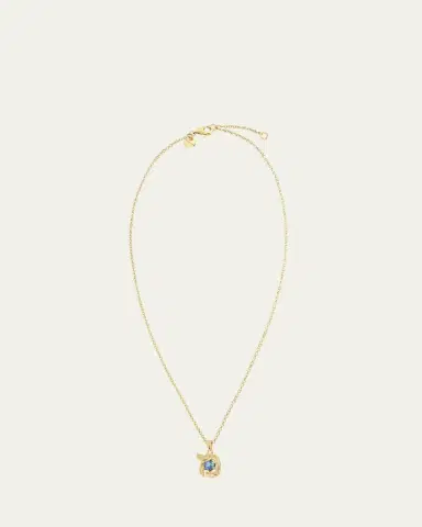 Procaccia Jewelry 18K Gold Hebrew MEM Initial Necklace | Thumbnail 6 Procaccia Jewelry 18K Gold Hebrew MEM Initial Necklace | Thumbnail 6