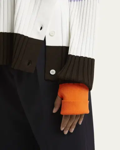 SETCHU Detachable Ribbed Button Sweater | Thumbnail 5