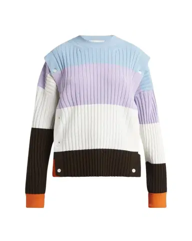 SETCHU Detachable Ribbed Button Sweater | Thumbnail 1