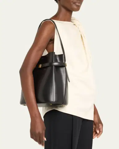 TOTEME Belted Napa Leather Bucket Bag | Thumbnail 2 TOTEME Belted Napa Leather Bucket Bag | Thumbnail 2