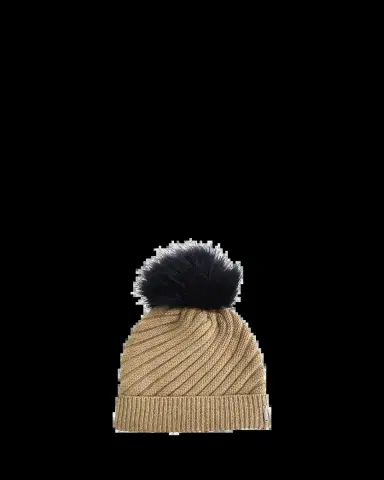 Gorski Select Cashmere Beanie with Lamb Shearling Pom | Thumbnail 2