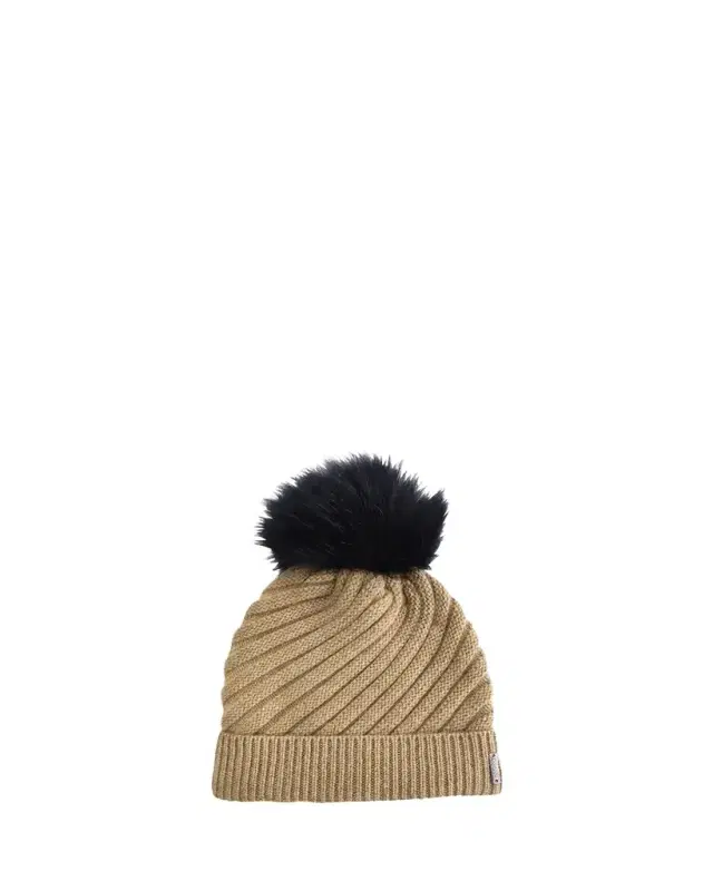 Gorski Select Cashmere Beanie with Lamb Shearling Pom