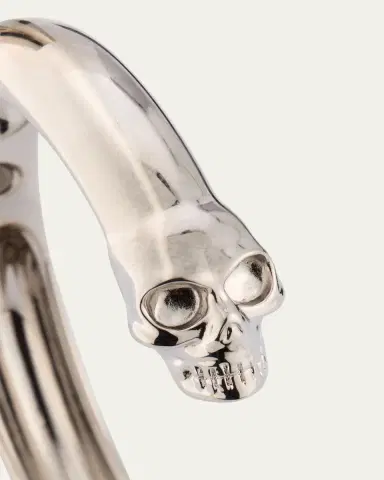 Alexander McQueen Sculptural Logo Cuff Bracelet | Thumbnail 5