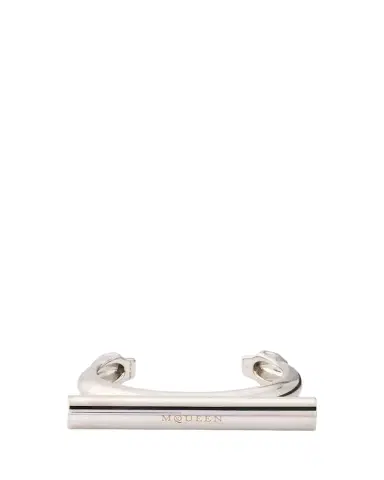 Alexander McQueen Sculptural Logo Cuff Bracelet | Thumbnail 1
