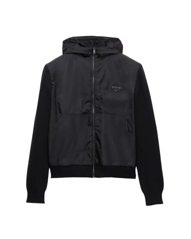 Prada Men's Cashmere-Wool Hooded Sweater