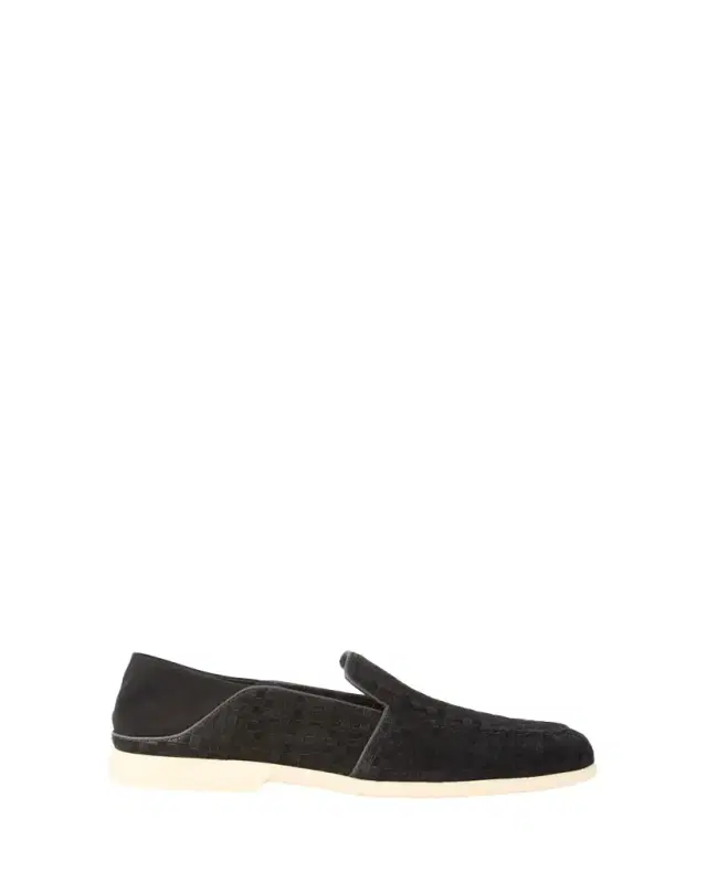 Men's Theo Woven Suede Loafers