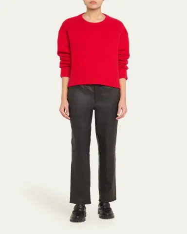 Sprwmn Slim Straight Leather Pants | Thumbnail 2 Sprwmn Slim Straight Leather Pants | Thumbnail 2