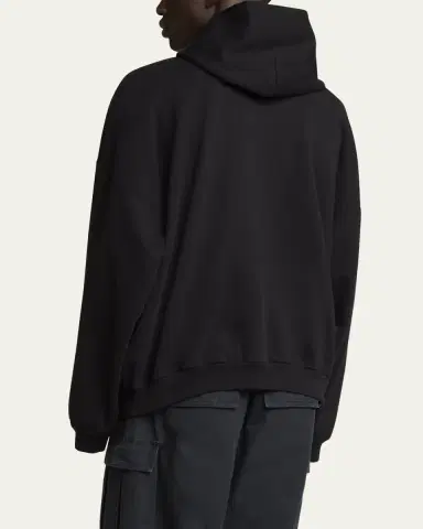 Balenciaga Men's Tonal Archetype Oversized Terry Hoodie | Thumbnail 3
