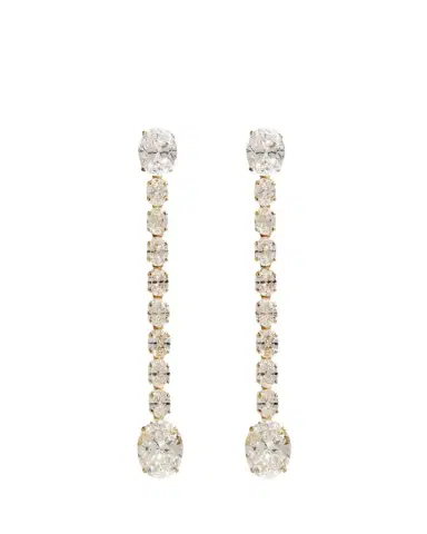 Kendall Row 14K Yellow Gold Lab Grown Diamond Dangle Earrings | Thumbnail 1