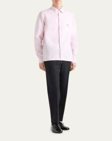 Prada Men's Oxford Dress Shirt | Thumbnail 4