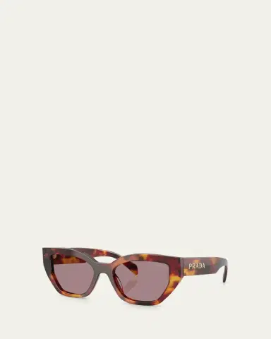 Prada Logo Acetate Butterfly Sunglasses | Thumbnail 2 Prada Logo Acetate Butterfly Sunglasses | Thumbnail 2