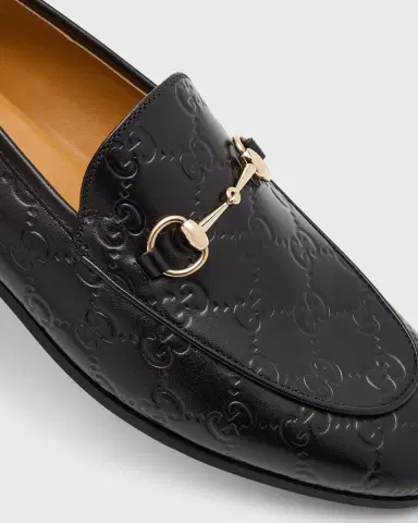 Gucci Jordaan GG Leather Bit Loafers | Thumbnail 4 Gucci Jordaan GG Leather Bit Loafers | Thumbnail 4