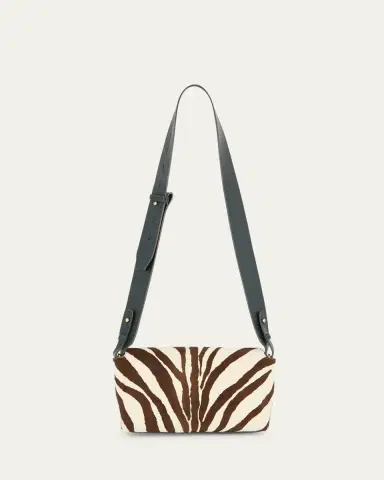 Anya Hindmarch Mortimer Zebra-Print Calf Hair Crossbody Bag | Thumbnail 2 Anya Hindmarch Mortimer Zebra-Print Calf Hair Crossbody Bag | Thumbnail 2