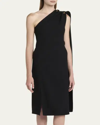 Bottega Veneta One-Shoulder Drape Slit Dress | Thumbnail 8 Bottega Veneta One-Shoulder Drape Slit Dress | Thumbnail 8