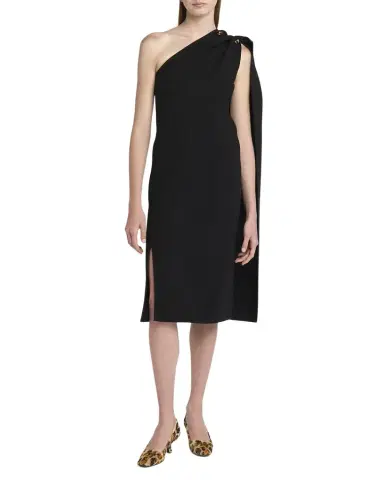 Bottega Veneta One-Shoulder Drape Slit Dress | Thumbnail 1 Bottega Veneta One-Shoulder Drape Slit Dress | Thumbnail 1