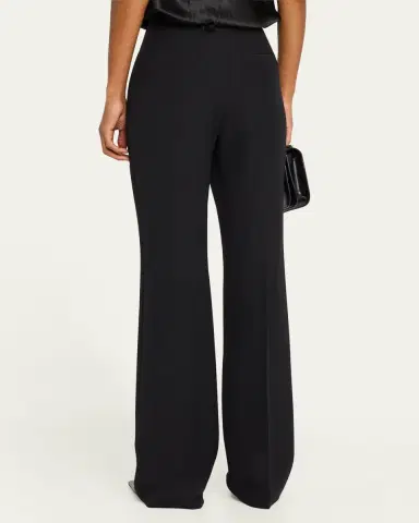 Lafayette 148 New York Saint Marks Straight Wool-Silk Pants | Thumbnail 3 Lafayette 148 New York Saint Marks Straight Wool-Silk Pants | Thumbnail 3