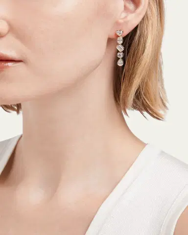 Kendall Row 14K Yellow Gold Fancy Shape Lab Grown Diamond Dangle Earrings | Thumbnail 2