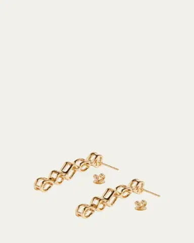 Kendall Row 14K Yellow Gold Fancy Shape Lab Grown Diamond Dangle Earrings | Thumbnail 3
