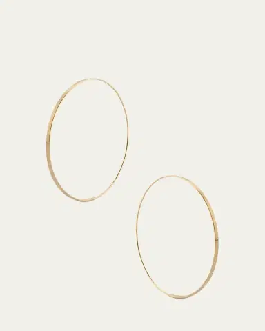 Lana 50mm Medium Flat Magic Hoop Earrings in 14K | Thumbnail 2 Lana 50mm Medium Flat Magic Hoop Earrings in 14K | Thumbnail 2