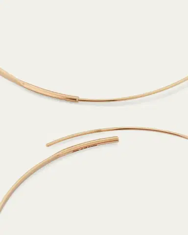 Lana 50mm Medium Flat Magic Hoop Earrings in 14K | Thumbnail 3 Lana 50mm Medium Flat Magic Hoop Earrings in 14K | Thumbnail 3