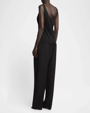 Saint Laurent Metallic Knit Sleeveless Tank Top | Thumbnail 2