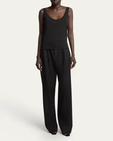 Saint Laurent Metallic Knit Sleeveless Tank Top | Thumbnail 11