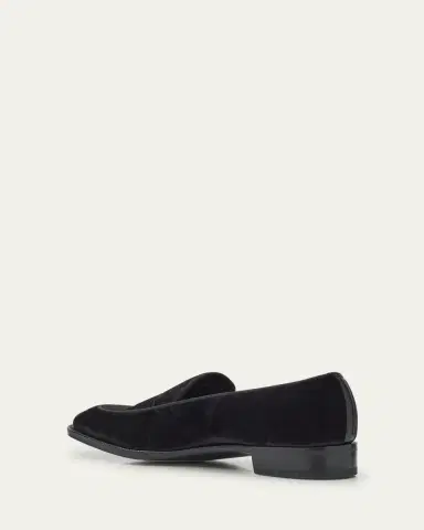 John Lobb Men's Bill Velvet Penny Loafers | Thumbnail 4 John Lobb Men's Bill Velvet Penny Loafers | Thumbnail 4