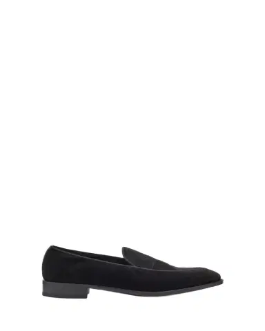 John Lobb Men's Bill Velvet Penny Loafers | Thumbnail 1 John Lobb Men's Bill Velvet Penny Loafers | Thumbnail 1