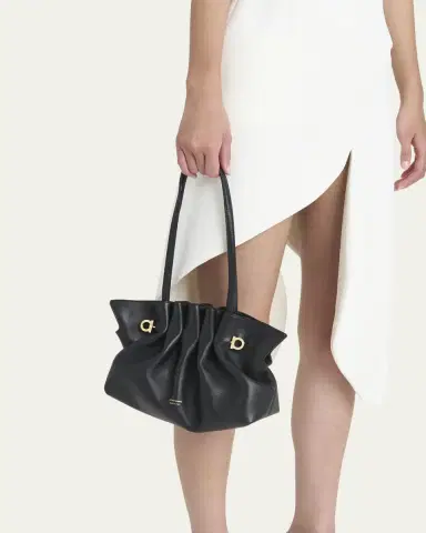 Ferragamo Small Gancio Piercing Shoulder Bag | Thumbnail 2 Ferragamo Small Gancio Piercing Shoulder Bag | Thumbnail 2