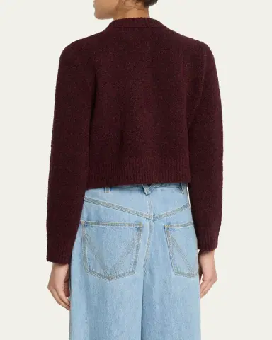 Bottega Veneta Knot-Button Boucle Knit Cardigan | Thumbnail 3