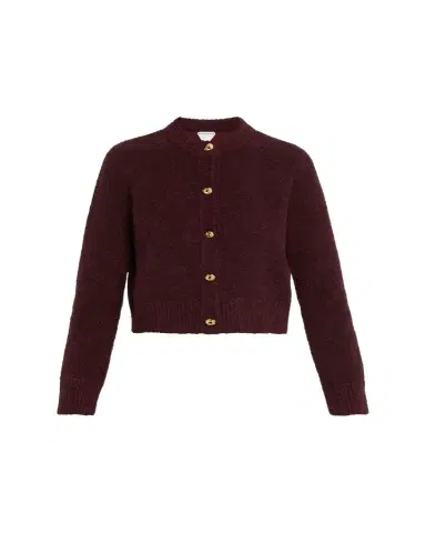 Bottega Veneta Knot-Button Boucle Knit Cardigan | Thumbnail 1