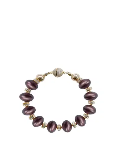 Saulé Mika Chocolate Cherry Bracelet, 8.5"L | Thumbnail 1