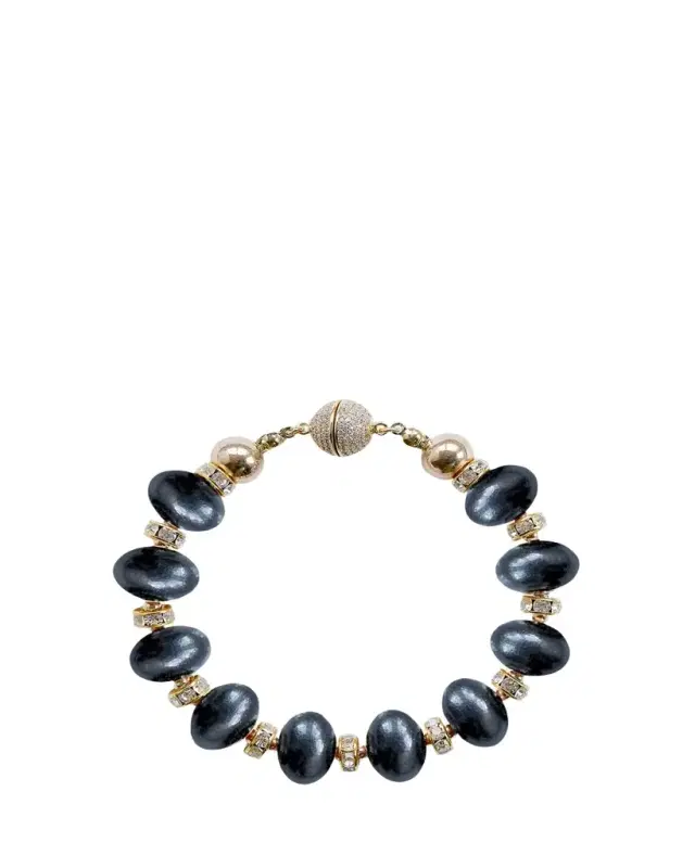 Saule Label Mika Black Coral Bracelet, 8.5"L