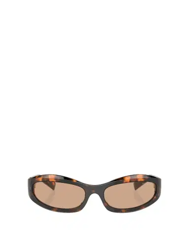 Miu Miu 14ZSF Logo Oval Acetate Sunglasses | Thumbnail 4