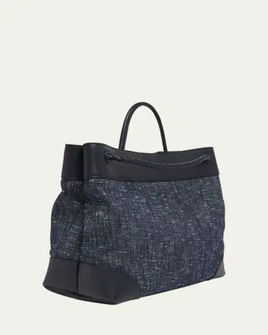 Bottega Veneta Large Andiamo Denim Boucle Crossbody Bag | Thumbnail 8 Bottega Veneta Large Andiamo Denim Boucle Crossbody Bag | Thumbnail 8