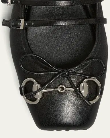 Gucci Horsebit 3-Strap Mary Jane Ballerina Flats | Thumbnail 8
