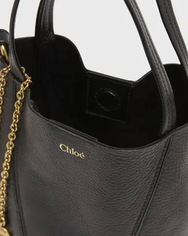 Chloé Spin Mini Tote Bag in Grained Calfskin | Thumbnail 29 Chloé Spin Mini Tote Bag in Grained Calfskin | Thumbnail 29