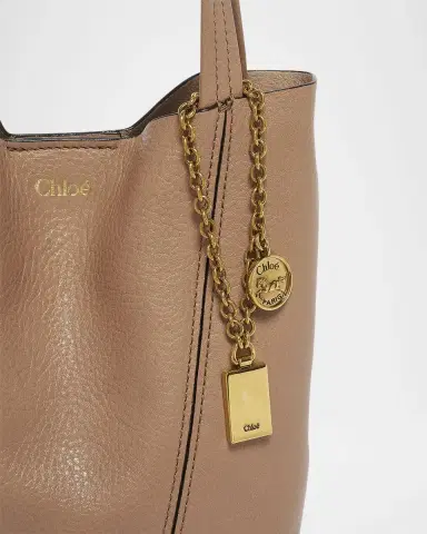 Chloé Spin Mini Tote Bag in Grained Calfskin | Thumbnail 41 Chloé Spin Mini Tote Bag in Grained Calfskin | Thumbnail 41
