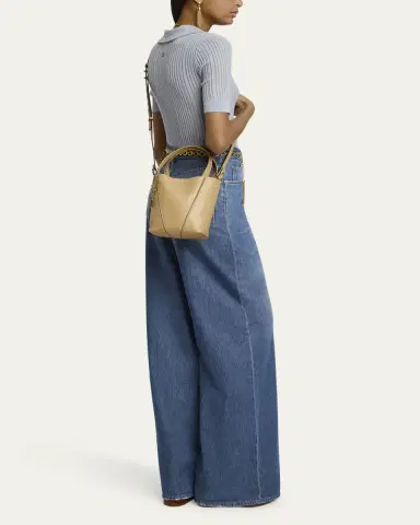 Chloé Spin Mini Tote Bag in Grained Calfskin | Thumbnail 55 Chloé Spin Mini Tote Bag in Grained Calfskin | Thumbnail 55