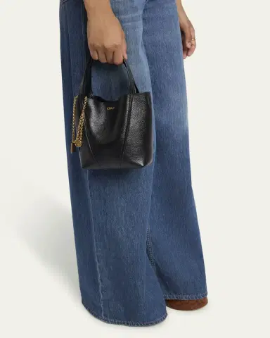 Chloé Spin Mini Tote Bag in Grained Calfskin | Thumbnail 8 Chloé Spin Mini Tote Bag in Grained Calfskin | Thumbnail 8