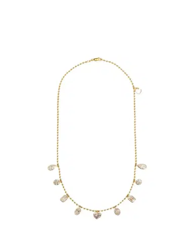 Kendall Row 14K Yellow Gold Fancy Shape Diamond Station Necklace, 16-18"L | Thumbnail 1 Kendall Row 14K Yellow Gold Fancy Shape Diamond Station Necklace, 16-18"L | Thumbnail 1