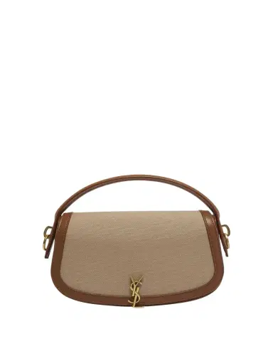 Saint Laurent Voltaire YSL Shoulder Bag in Canvas and Leather | Thumbnail 1 Saint Laurent Voltaire YSL Shoulder Bag in Canvas and Leather | Thumbnail 1