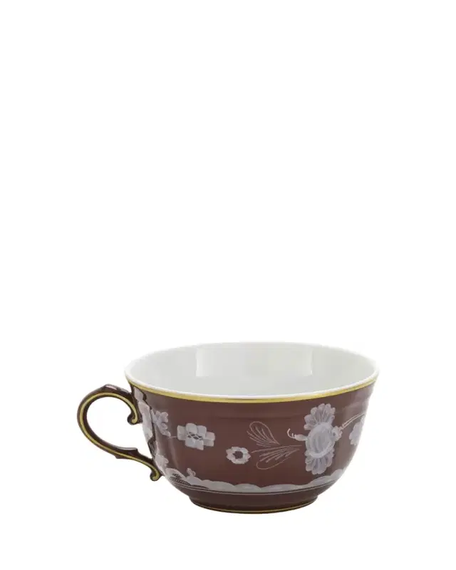 GINORI 1735 Oriente Italiano Castagna Teacup, 7.43 oz.