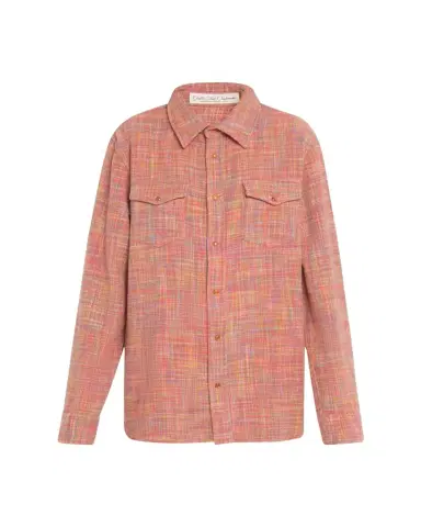 God's True Cashmere Flower Space Dye Tartan Cashmere Shirt Jacket | Thumbnail 1
