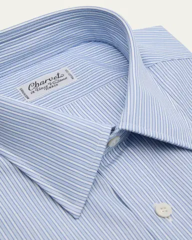 Charvet Men's Cotton Multi-Stripe Dress Shirt | Thumbnail 2