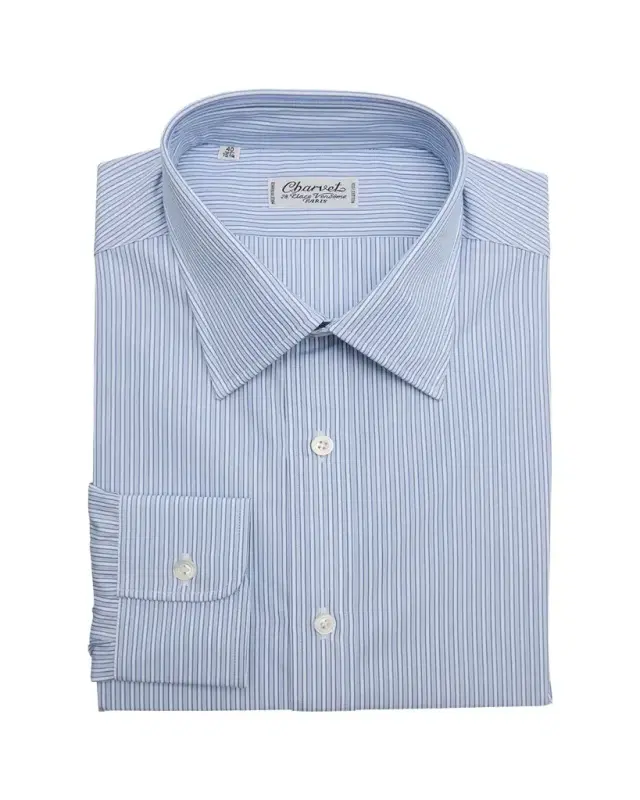 Men's Cotton Multi-Stripe Dress Shirt
