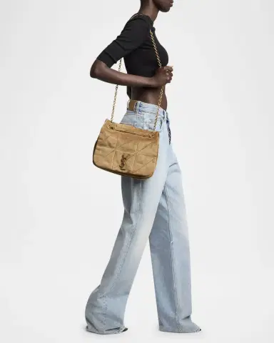 Saint Laurent Jamie 4.3 Medium Quilted Suede Shoulder Bag | Thumbnail 4 Saint Laurent Jamie 4.3 Medium Quilted Suede Shoulder Bag | Thumbnail 4
