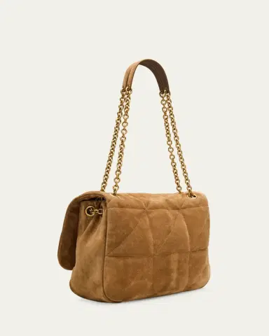 Saint Laurent Jamie 4.3 Medium Quilted Suede Shoulder Bag | Thumbnail 8 Saint Laurent Jamie 4.3 Medium Quilted Suede Shoulder Bag | Thumbnail 8