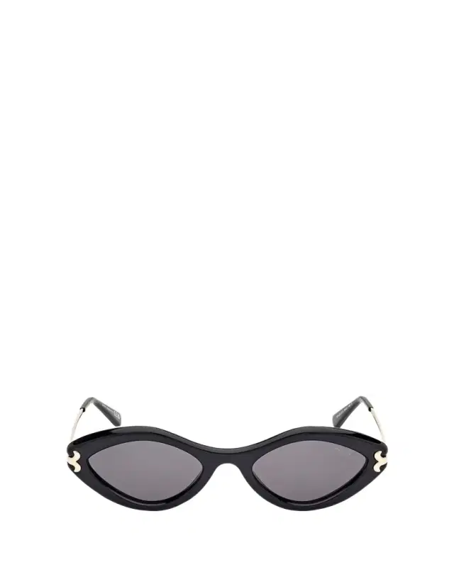 Pucci Logo Acetate & Metal Oval Sunglasses